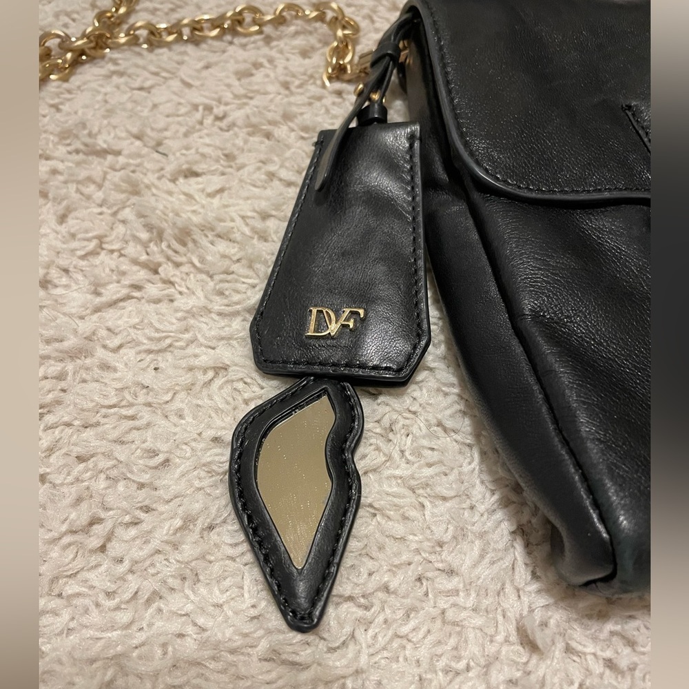 Diane Von Furstenberg Mimosa Clutch Nappa Black - Picture 2 of 13